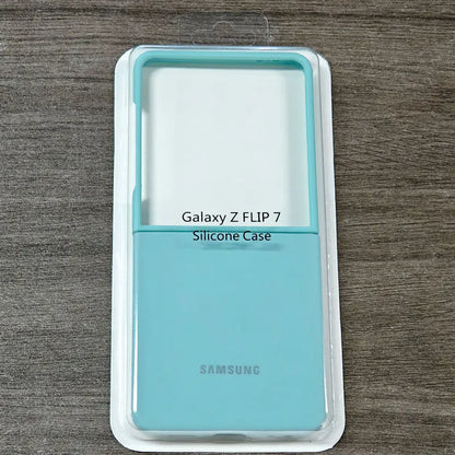 For Samsung Galaxy Z Flip 7 6 5 Flip5 Flip6 Flip7 5G case Silky Soft-Touch Liquid Silicone Case Shockproof Back Protective Cover