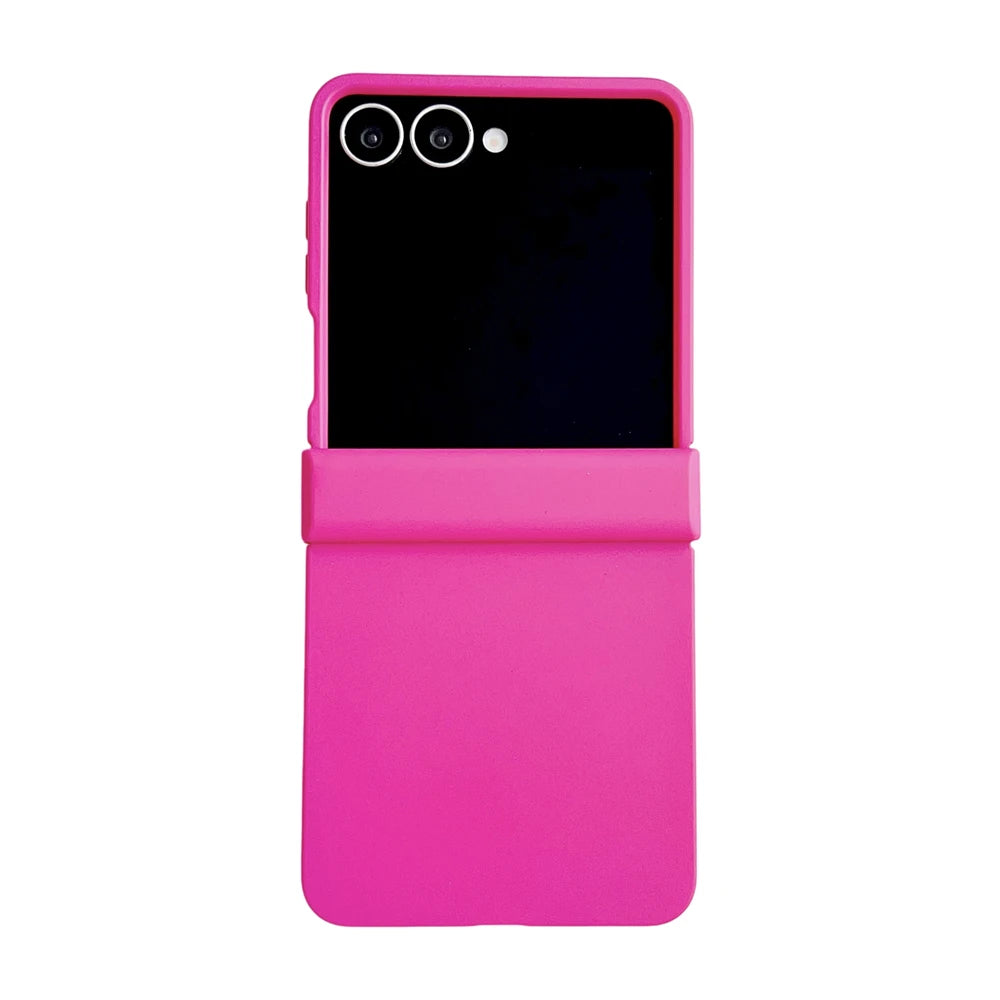 Original Liquid Silicone Hinge Stand Case Samsung Galaxy Z Flip 7 6 5 4 3 Matte Skin Shockproof Candy Ultra Thin PC Soft Cover