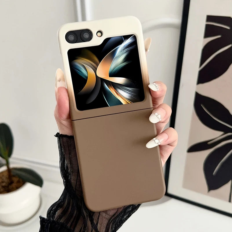 Z Flip7 Case Ultra Thin Matte Slim for Samsung Galaxy Z Flip 7 6 5 ZFlip 4 3 5G flip6 Gradient Color Hard Shockproof PC Cover