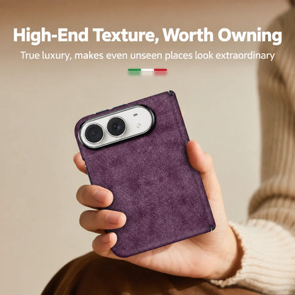 For iPhone Duo 100% Real ALCANTARA Magnetic Case With MagSafe Supercar Same Suede Luxury Leather Cover For iPhone Duo