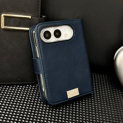 2 in 1 Detachable Magnetic Flip Cards Solt Wallet Leather Case for iPhone Ultra 18 Fold for Magsafe Shockproof Skin Feel Cover