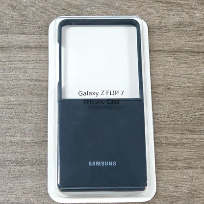 For Samsung Galaxy Z Flip 7 6 5 Flip5 Flip6 Flip7 5G case Silky Soft-Touch Liquid Silicone Case Shockproof Back Protective Cover