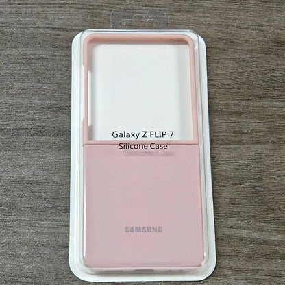 For Samsung Galaxy Z Flip 7 6 5 Flip5 Flip6 Flip7 5G case Silky Soft-Touch Liquid Silicone Case Shockproof Back Protective Cover