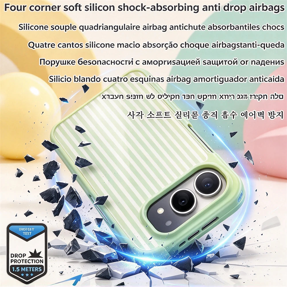 Luxury Crystal Zebra Stripe Phone Case For Iphone Duo 18 Ultra Apple Filp Fold Central Axis Hinge Full Cover Activity Protection