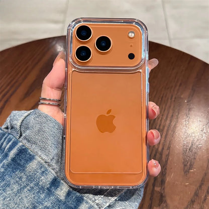 New Transparent Acrylic Clear Case for iPhone 17 Pro Max 16 Plus 11 12 13 14 15 16 Pro Max Plus Xs Max Xr Air Metal Button Cover