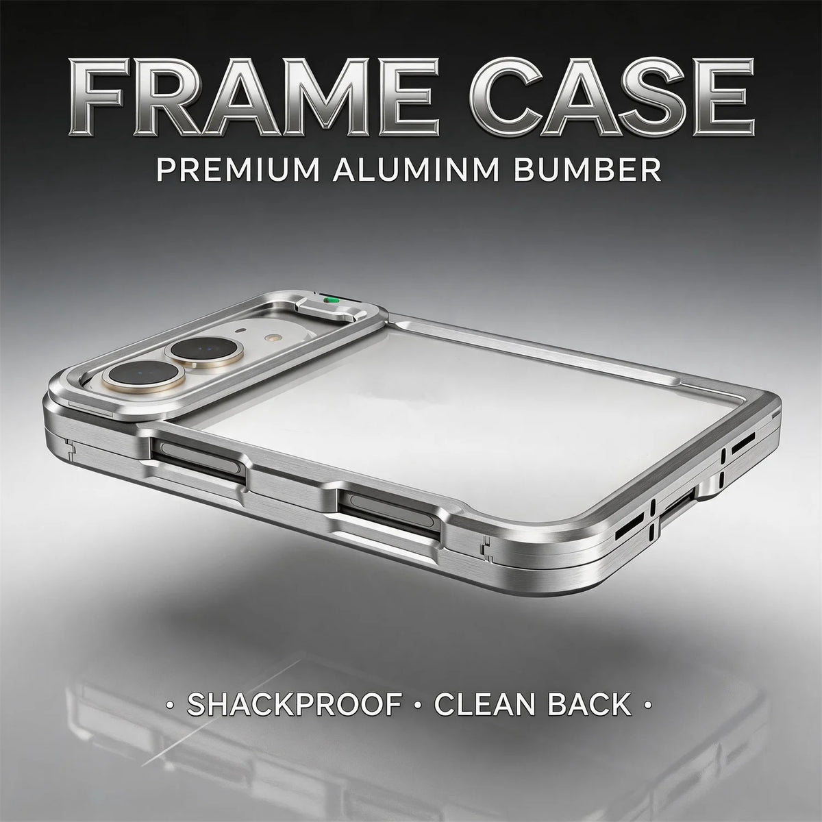 LUPHIE Luxury Aluminum Alloy Metal Bumper Case for iPhone Duo (18 Fold) Camera Stand Defender Cover Cooling Frame Case Funda