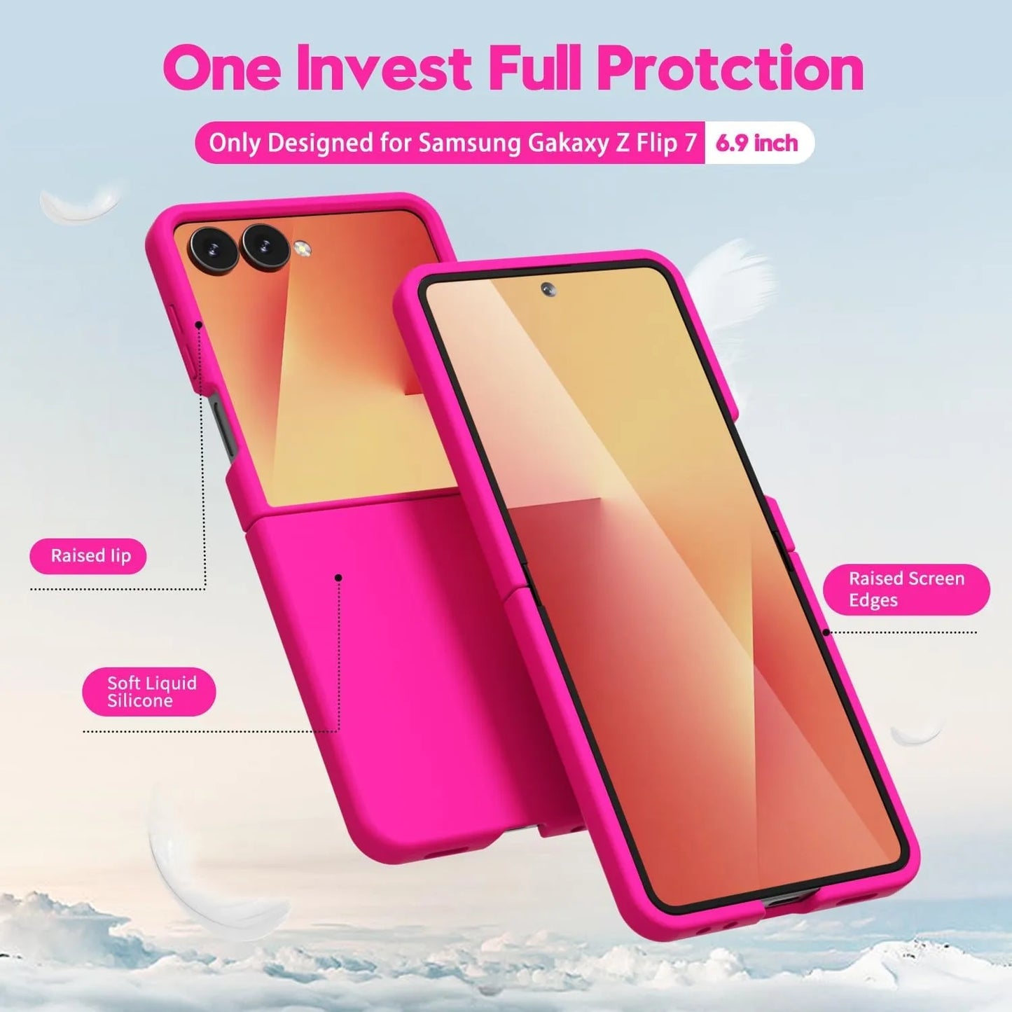 Liquid Silicone Case for Samsung Z Flip 7 Slim Ultra Thin Skin Feel Men Women Cover for Samsung Galaxy Z Flip 7 FE 6 5 4 3 2 1