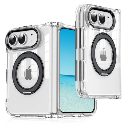 Case For Apple iPhone Duo For Foldable iPhone Duo For Magsafe With  Magnetic 360 Adjustment Stand Protection Clear Acrylic Cover