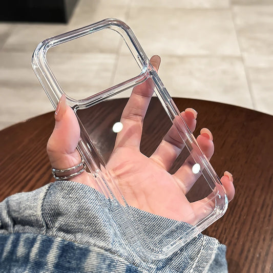 Luxuriöse, transparente, stoßfeste Hülle für iPhone 17 16 15 14 13 12 11 Pro Max Air Plus durchsichtige Bumper-Acrylhüllen-Abdeckung