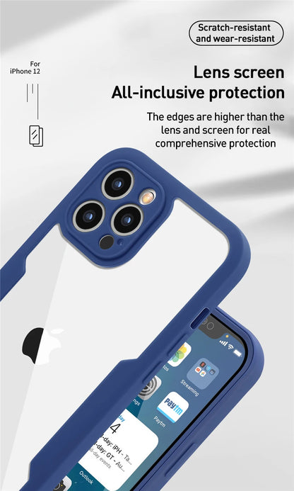 Luxury 360 Full Body Front+Back Case For iPhone 16 15 14 13 11 12 Pro Max XS X XR 7 8 Plus Silicone Bumper Shockproof Cover