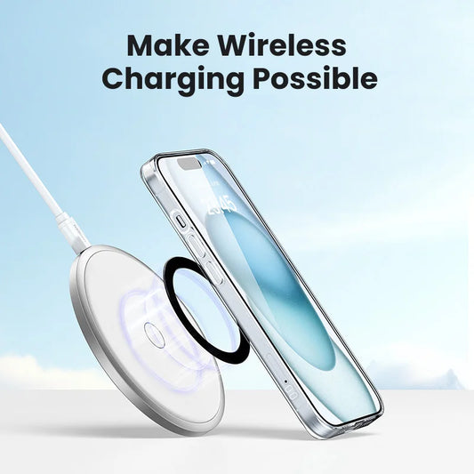 UGREEN Magnetischer Metallring für MagSafe iPhone 16 15 14 Pro Android Handys Plattenaufkleber Ringe für MagSafe Wireless Ladegerät Ständer