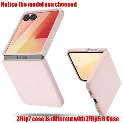 Liquid Silicone Case for Samsung Z Flip 7 Slim Ultra Thin Skin Feel Men Women Cover for Samsung Galaxy Z Flip 7 FE 6 5 4 3 2 1