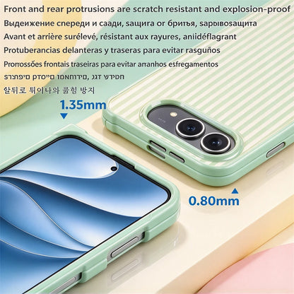 Luxury Crystal Zebra Stripe Phone Case For Iphone Duo 18 Ultra Apple Filp Fold Central Axis Hinge Full Cover Activity Protection