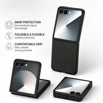 Protective Funda Case for Samsung Galaxy Z Flip7 FE Flip6 Flip 6 7 5G Flip5 Flip4 Flip3 Flip 4 3 5 Anti-Fingerprint Accessories