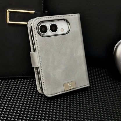 2 in 1 Detachable Magnetic Flip Cards Solt Wallet Leather Case for iPhone Ultra 18 Fold for Magsafe Shockproof Skin Feel Cover