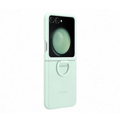 Original Liquid Silicone Ring Case for Samsung Galaxy Z Flip5, Genuine Anti-Drop  Anti-Slip Protective Cover for Foldable Phone
