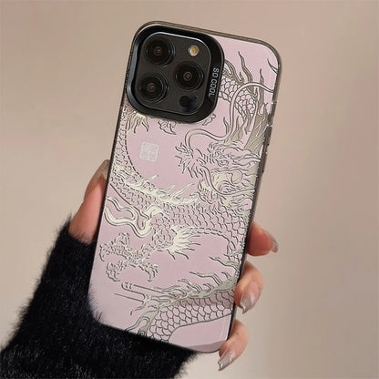 Luxury Dragon Embossed Phone Case for Oppo Realme 15 14 13 12 11 10 9i 8 8i C75 C65 C63 C55 C53 C35 C33 C20 C21Y Pro Plus 4G 5G