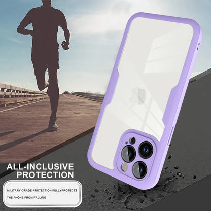 Luxury 360 Full Body Front+Back Clear Case For iPhone 17 16 15 14 13 11 12 Pro Max XS X 7 Plus Silicone Bumper Shockproof Cover