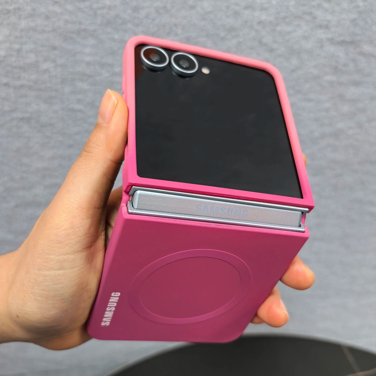 Gradient Color Liquid Silicone Case For Samsung Galaxy Z Flip 7 6 5 4 3 5G Flip7FE Flip6 2-piece Set Magnetic Soft Back Cover
