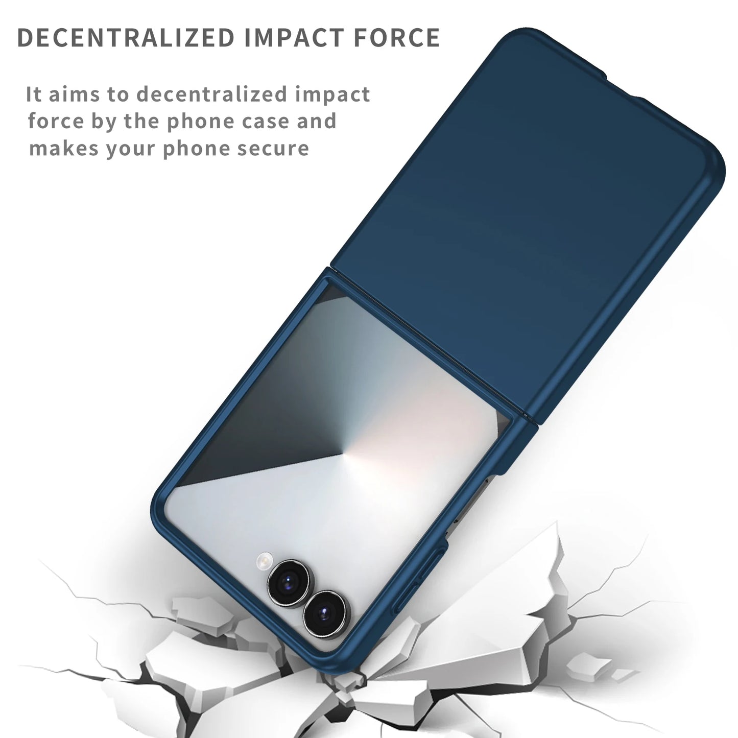 Protective Funda Case for Samsung Galaxy Z Flip7 FE Flip6 Flip 6 7 5G Flip5 Flip4 Flip3 Flip 4 3 5 Anti-Fingerprint Accessories