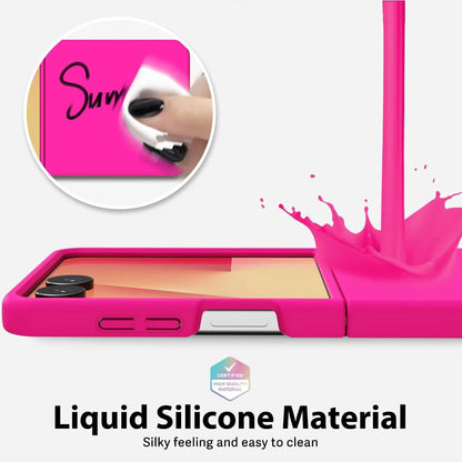 Liquid Silicone Case for Samsung Z Flip 7 Slim Ultra Thin Skin Feel Men Women Cover for Samsung Galaxy Z Flip 7 FE 6 5 4 3 2 1