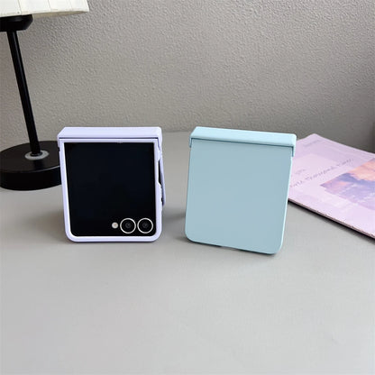 Original Liquid Silicone Hinge Stand Case Samsung Galaxy Z Flip 7 6 5 4 3 Matte Skin Shockproof Candy Ultra Thin PC Soft Cover