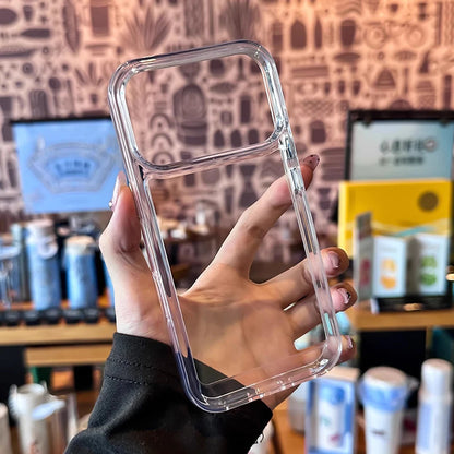 New Transparent Acrylic Clear Phone Case For iPhone 17 Pro Max 17 Air 16 15 14 13 12 11  Plus Soft Shockproof Bumper Cover
