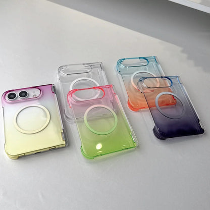 18Fold Luxury Dopamine Duo Thin Clear For Magsafe Case For iPhone Duo For iPhone 18 Fold Hinge Central Axis Protection Cover