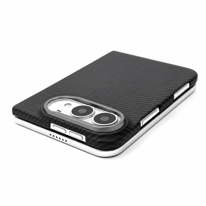 iPhone Duo Magnetic Case 600D Aramid Kevlar Woven Caseless Feeling Slim & Light Hinge Protection Compatible With MagSafe