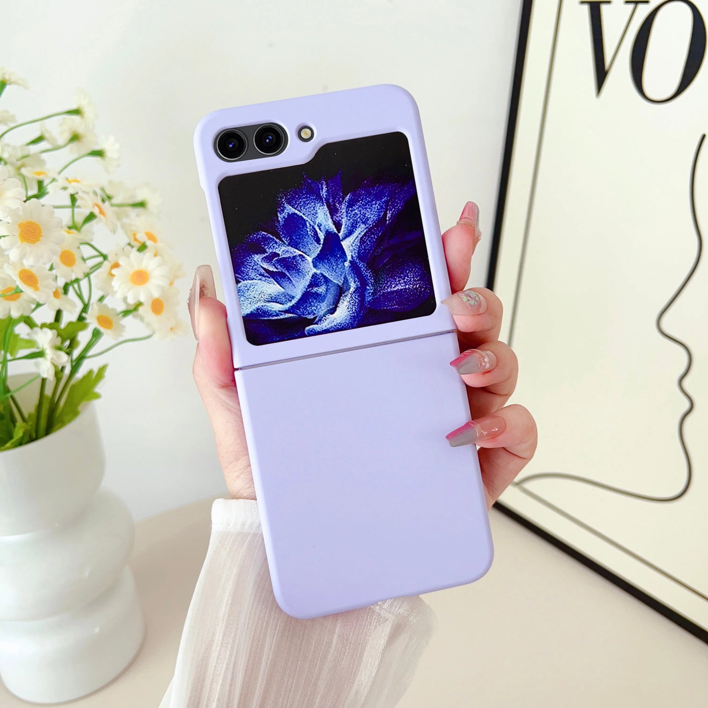 Z Flip7 Case Ultra Thin Matte Slim for Samsung Galaxy Z Flip 7 6 5 ZFlip 4 3 5G flip6 Gradient Color Hard Shockproof PC Cover