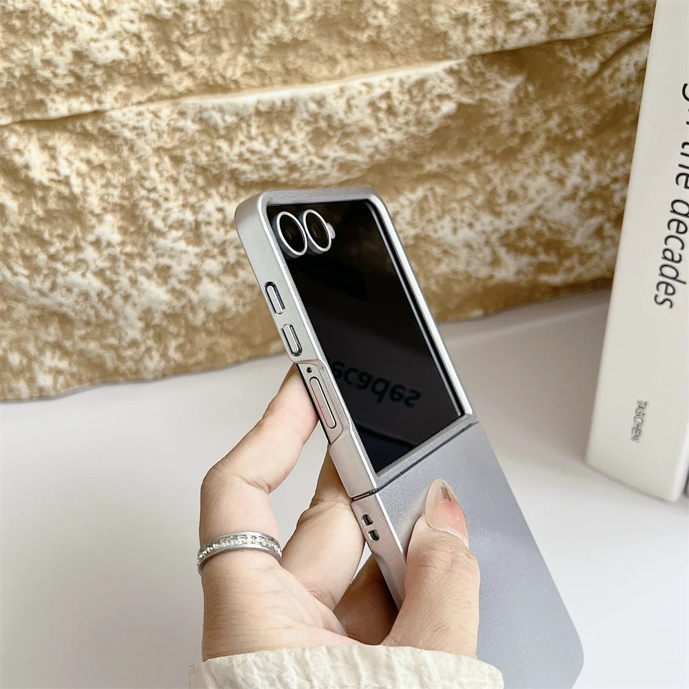 For Samsung Galaxy Z Flip 7 5 6 4 3 Case Matte Slim Case Liquid Silicone Luxury Ultra Thin Shockproof Soft Cover For Samsung 7