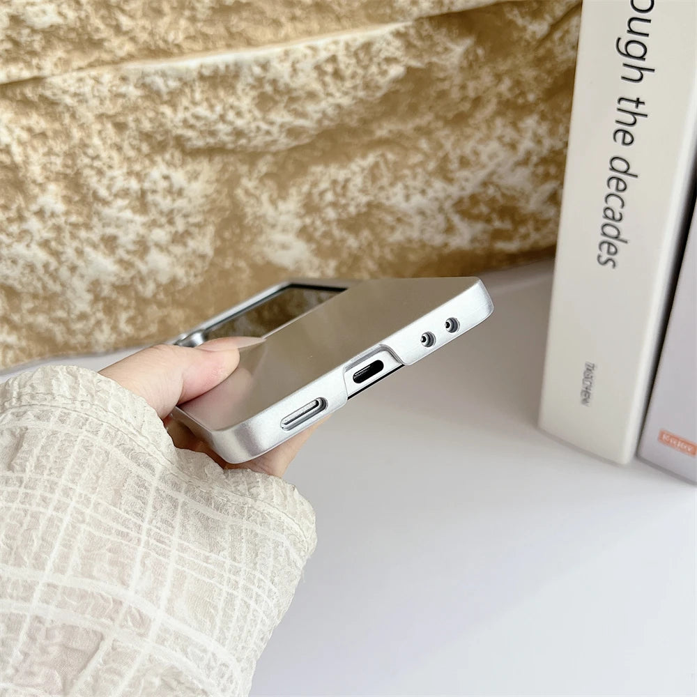 For Samsung Galaxy Z Flip 7 5 6 4 3 Case Matte Slim Case Liquid Silicone Luxury Ultra Thin Shockproof Soft Cover For Samsung 7
