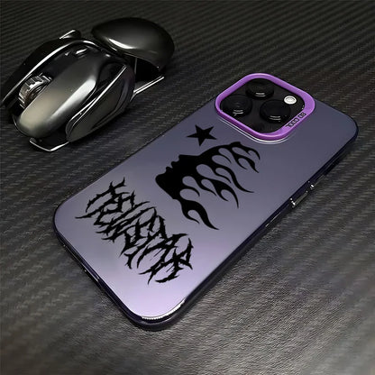 Fashion Graffiti Phone Case For iPhone 17 17e 16e 16 15 14 13 12 11 Pro Max Air Plus H-H-HellstarS-Anti Fall Matte Back Cover