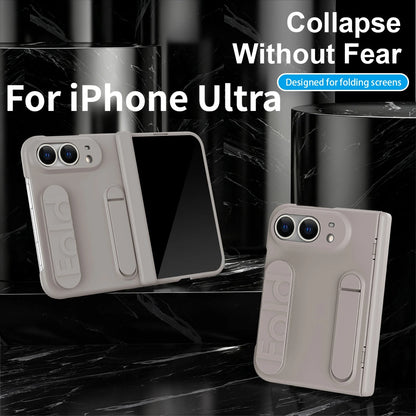 For iPhone Duo Fold 5G Wristband Holder Hinge Phone Case with Screen Protector Film - Protect Cover for Apple iPhone Ultra