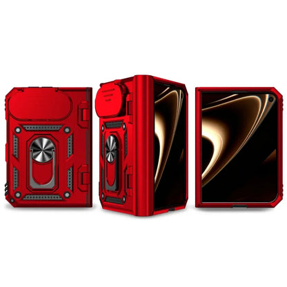 Business Metal Ring Bracket Stand Armor for Magsafe Magnetic Phone Cases For iPhone Duo Lens Protection PC TPU 18 Folding Cover