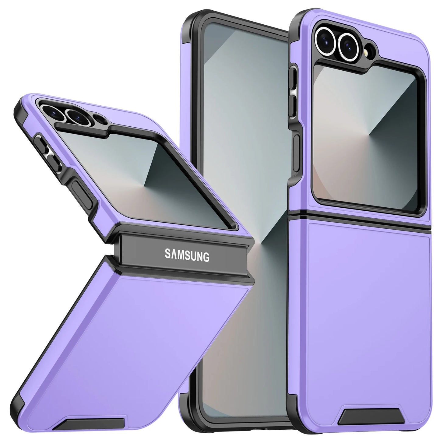 Luxury Original Official Slim Matte Protection Phone Case Samsung Galaxy Z Flip 7 6 5 4  For Wireless Charging Shockproof Cover