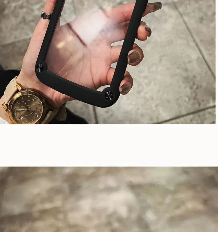 Luxury Rugged Heavy Duty Shockproof Case For iPhone 16 15 14 13 12 11 Pro Max 16Plus Silicone Bumper Transparent Hard Back Cover