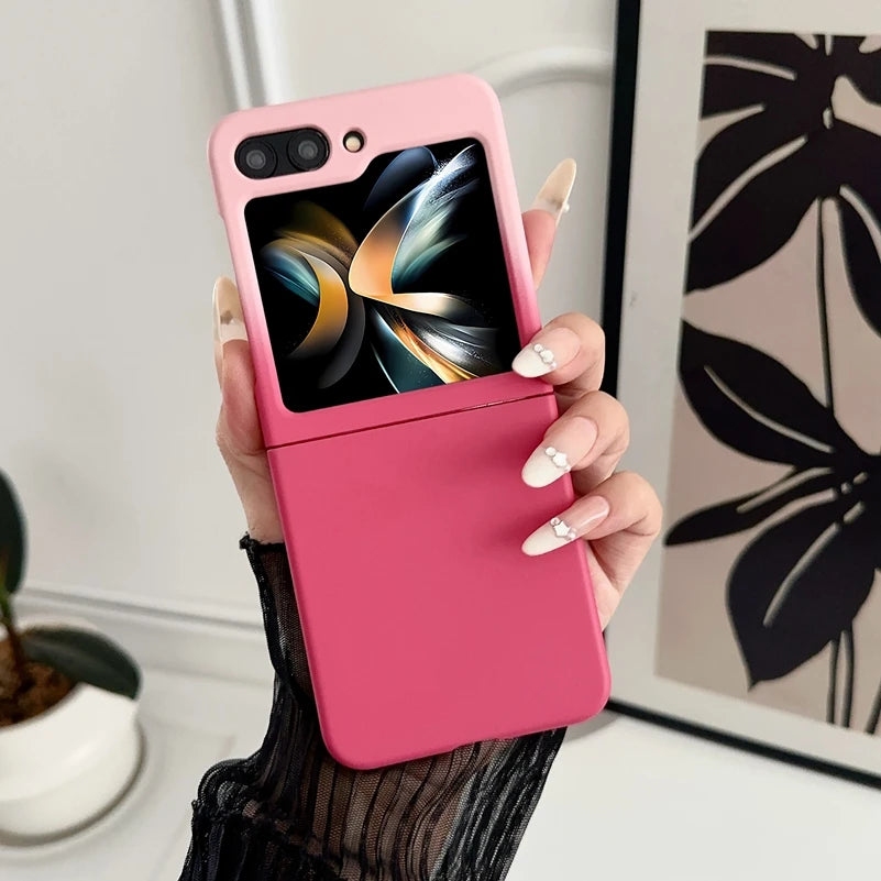 Z Flip7 Case Ultra Thin Matte Slim for Samsung Galaxy Z Flip 7 6 5 ZFlip 4 3 5G flip6 Gradient Color Hard Shockproof PC Cover