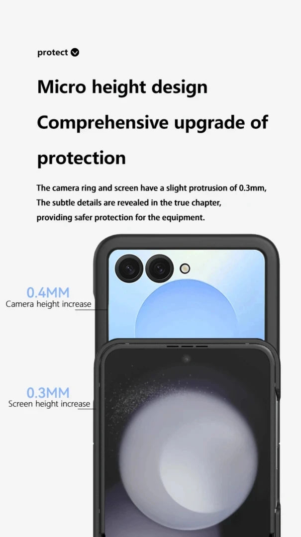 Luxury Skin Feel Phone Case for Samsung Galaxy Z Flip 7 FE 6 5 Silicone Finger Ring Shockproof 2-piece Candy Color Hard PC Cover