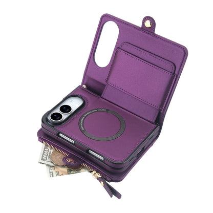 Luxury with Zipper Card RFID Blocking Flip Folio Book Phone Case Capa For iPhone Duo Wallet Candy Color Shockproof Back Funda