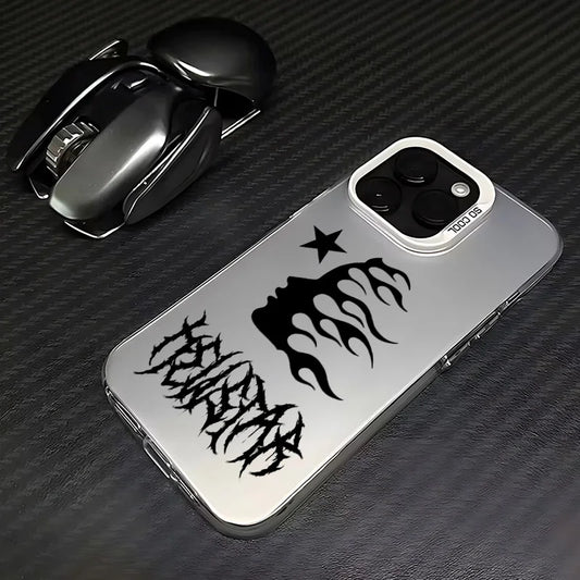 Fashion Graffiti Handyhülle für iPhone 17 17e 16e 16 15 14 13 12 11 Pro Max Air Plus H-H-HellstarS-Anti-Fall Matte Rückseitenabdeckung