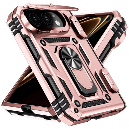 Case Phone Case for IPhone Duo 18 Fold Car Mounted Magnetic Ring Bracket Lens Protection Slide Camera Folding Protective Cover