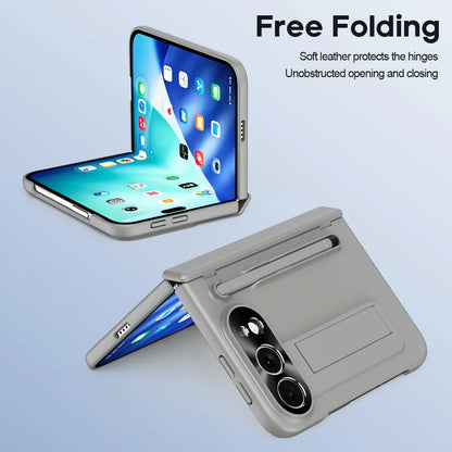 For iPhone Duo Fold Bracket Phone Case with S Pen Hinge Protection Shockproof Full Cover Glass Screen Protector for iPhone Ultra