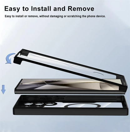 360 Full Body Magnetic Shockproof Soft Phone Case Samsung