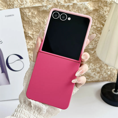 For Samsung Galaxy Z Flip 7 5 6 4 3 Case Matte Slim Case Liquid Silicone Luxury Ultra Thin Shockproof Soft Cover For Samsung 7