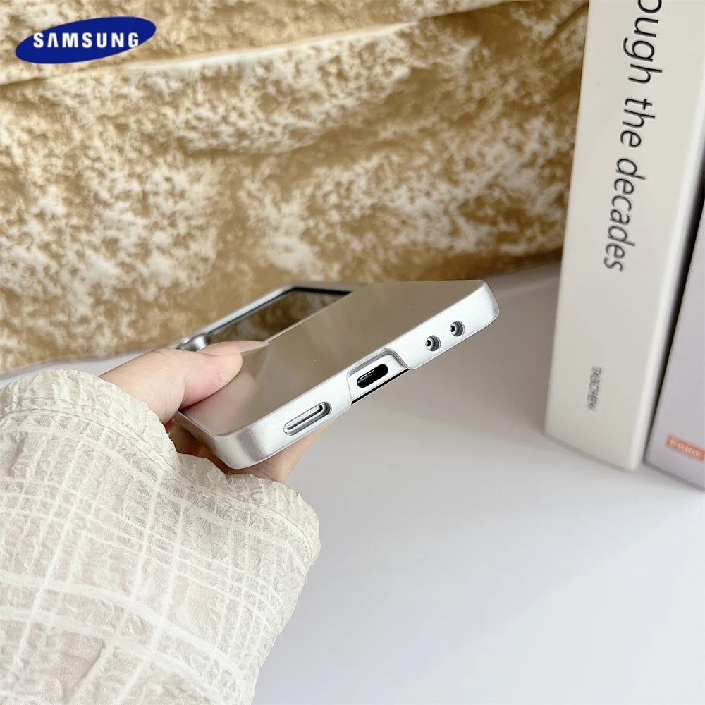 For Samsung Galaxy Z Flip 7 5 6 4 3 Case Matte Slim Case Liquid Silicone Luxury Ultra Thin Shockproof Soft Cover For Samsung 7