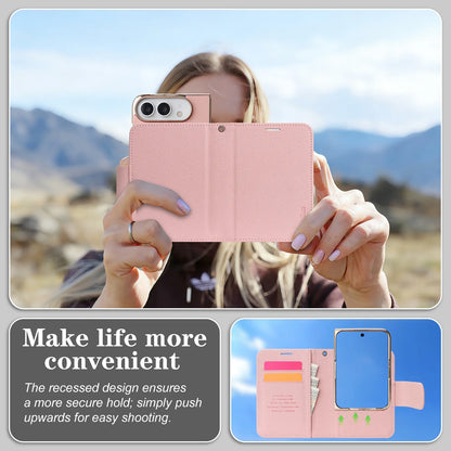 New Case for iPhone Duo Apple 18 Fold Wallet&Card Slot Holder Flip Leather With Wrist Strap Shockproof Cover for iPhone DUO