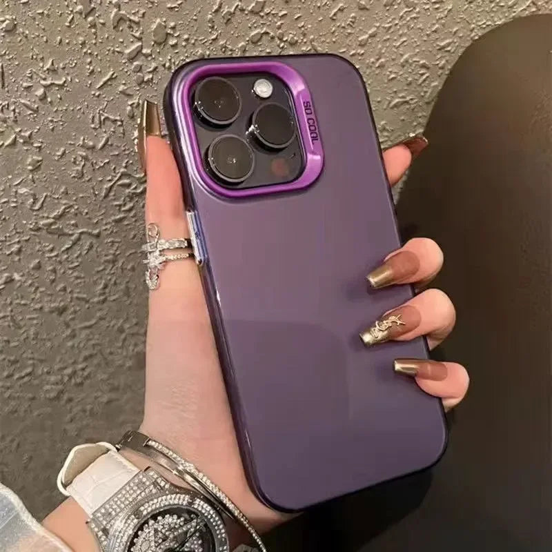 Luxury Metallic Matte Phone Case For Realme Note 50 C67 C65 C63 C61 C55 C53 C51 C35 C33 C31 C30 C20 C21 C25 C11 C12 C15 C3 Cover