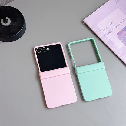 Original Liquid Silicone Hinge Stand Case Samsung Galaxy Z Flip 7 6 5 4 3 Matte Skin Shockproof Candy Ultra Thin PC Soft Cover