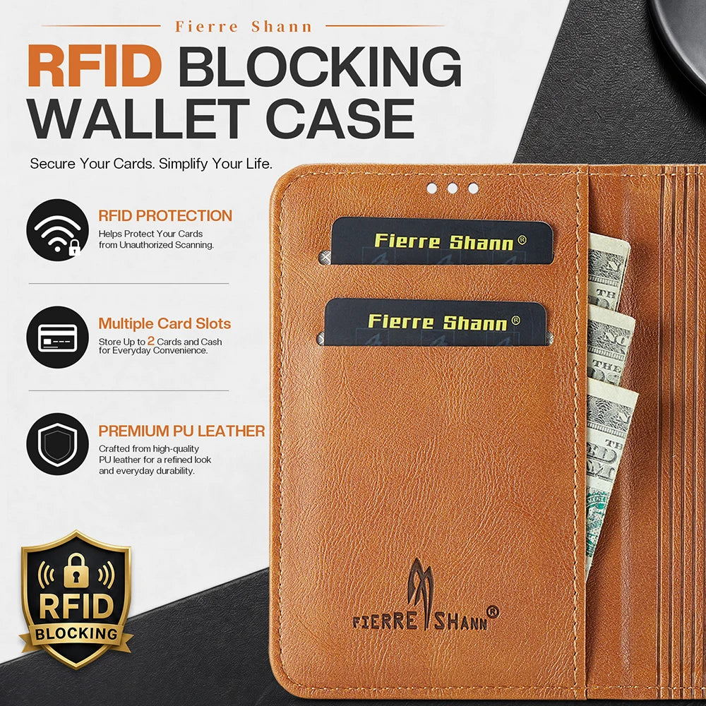 Detachable Magnetic Wallet Leather Flip Case For iPhone Duo Removeable Book Cover